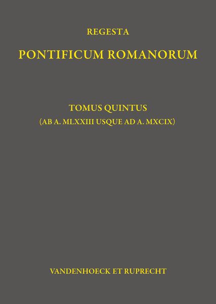 Produktbild: Regesta Pontificum Romanorum