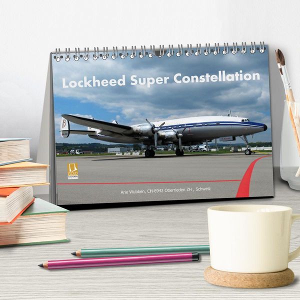 Produktbild: Lockheed Super Constellation HB-RSC (Tischkalender 2026 DIN A5 quer), CALVENDO Monatskalender