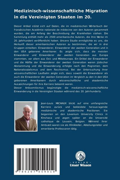 Produktbild: Medizinisch-wissenschaftliche Migration in die Vereinigten Staaten im 20.