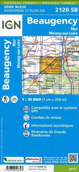 Produktbild: Beaugency.Mer.Meung-sur-Loire 1:25 000
