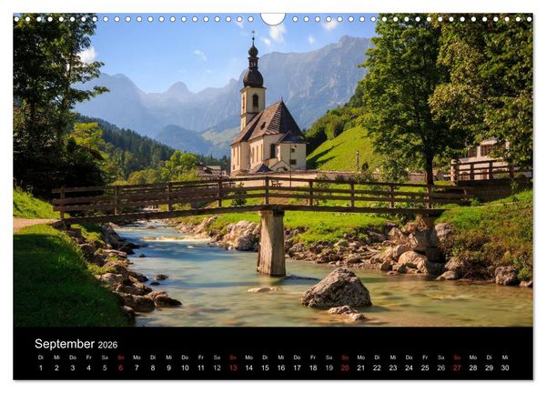 Produktbild: Berchtesgadener Land (Wandkalender 2026 DIN A3 quer), CALVENDO Monatskalender