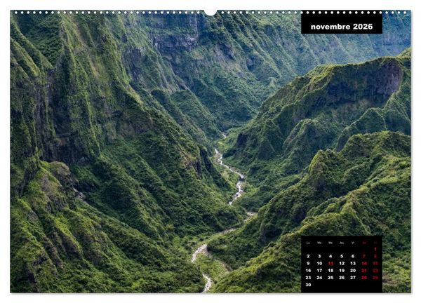 Produktbild: Paysages de l'&icirc;le de La R&eacute;union (Calendrier mural 2026 DIN A2 vertical) calendrier de bureau