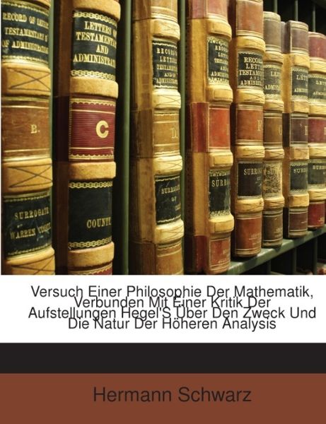 Produktbild: Versuch Einer Philosophie Der Mathematik, Verbunden Mit Eine
