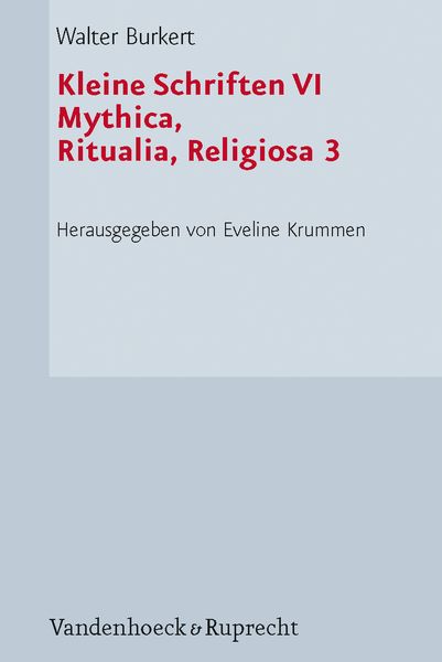 Produktbild: Kleine Schriften VI