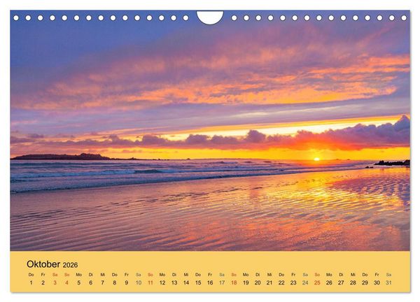 Produktbild: Sonnenunterg&auml;nge an der Atlantikk&uuml;ste (Wandkalender 2026 DIN A4 quer), CALVENDO Monatskalender