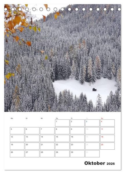 Produktbild: Alta Badia &ndash; Traumlandschaft f&uuml;r Bergsteiger und Wanderer (Tischkalender 2026 DIN A5 hoch), CALVENDO Monatskalender