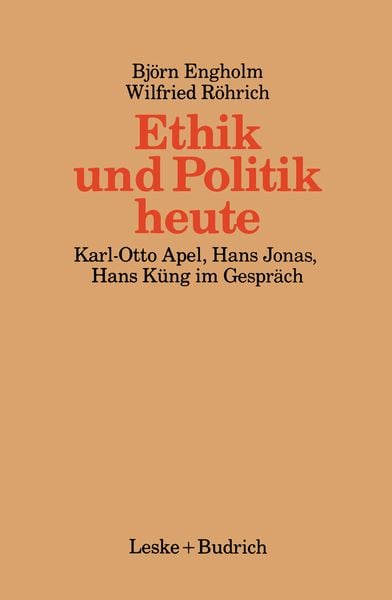 Produktbild: Ethik und Politik heute