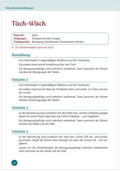 Produktbild: Aktives Ged&auml;chtnistraining f&uuml;r Senioren mit Bewegungen. So halten Sie Kopf und K&ouml;rper fit