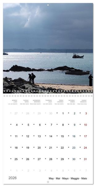 Produktbild: Les tr&eacute;sors de l'Armor (Calendrier mural carr&eacute; 2026 30x30 cm) Calendrier double avec une page pour vos prises de notes