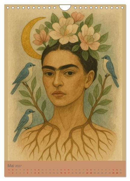 Produktbild: Verwurzelte Tr&auml;ume - Poetische Frauenportr&auml;ts voller Natur und Symbolik (Wandkalender 2027 DIN A4 hoch), CALVENDO Monatskalender