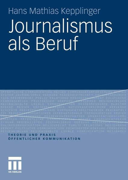 Produktbild: Journalismus als Beruf