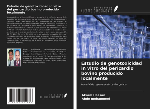 Produktbild: Estudio de genotoxicidad in vitro del pericardio bovino producido localmente