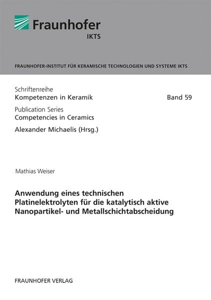 Produktbild: Anwendung eines technischen Platinelektrolyten für die katalytisch aktive Nanopartikel- und Metallschichtabscheidung