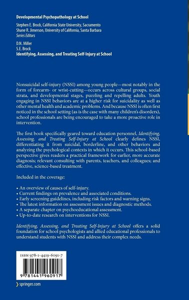 Produktbild: Identifying, Assessing, and Treating Self-Injury at School