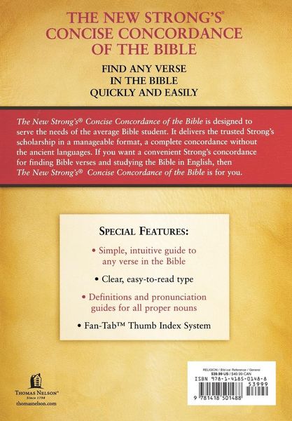 Produktbild: The New Strong's Concise Concordance of the Bible