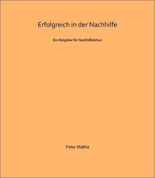 Produktbild: Erfolgreich in der Nachhilfe