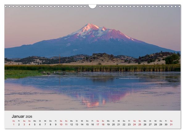 Produktbild: Kalifornien - K&uuml;sten und W&uuml;sten, St&auml;dte und Berge (Wandkalender 2026 DIN A3 quer), CALVENDO Monatskalender