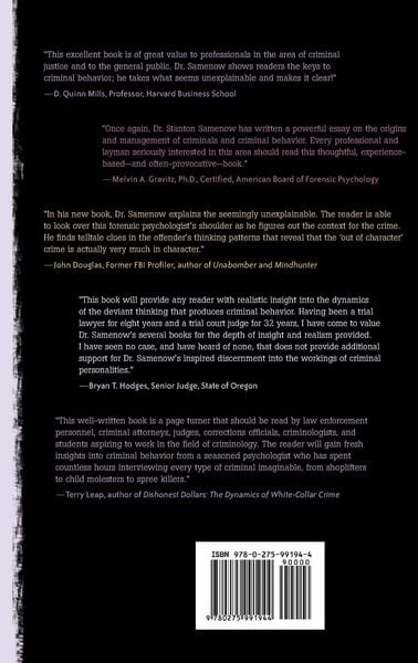 Produktbild: The Myth of the Out of Character Crime