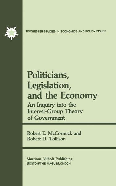 Produktbild: Politicians, Legislation, and the Economy