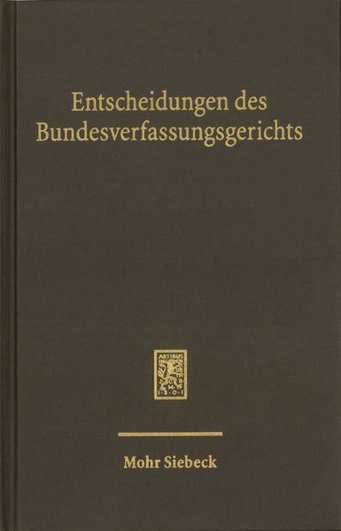 Produktbild: Entscheidungen des Bundesverfassungsgerichts (BVerfGE)