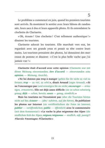 Produktbild: La Vache de la Montagne - Franz&ouml;sisch lernen mit lustigen Kurzgeschichten A1-A2 (+ Audio-Online)