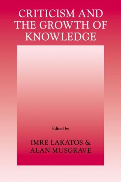 Produktbild: Criticism and the Growth of Knowledge: Volume 4