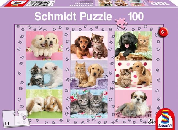 Produktbild: Puzzle Schmidt Spiele 56268 Meine Tierfreunde Kinder 100 Teile