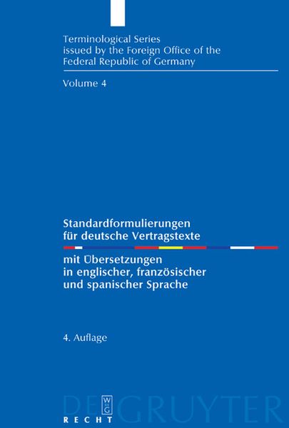 Produktbild: Standardformulierungen f&uuml;r deutsche Vertragstexte