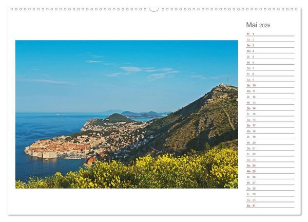 Produktbild: Kroatien, Terminplaner (hochwertiger Premium Wandkalender 2026 DIN A2 quer), Kunstdruck in Hochglanz