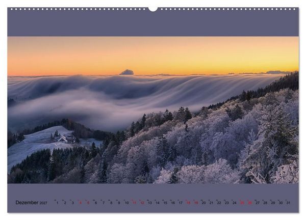 Produktbild: Fogscapes - magische Nebellandschaften (Wandkalender 2027 DIN A2 quer), CALVENDO Monatskalender