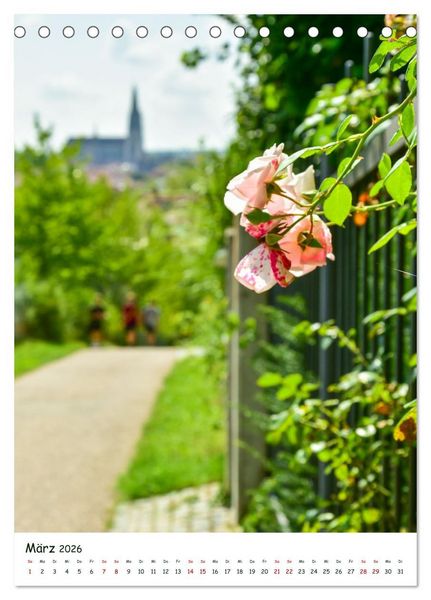 Produktbild: Regensburg G&auml;rten und Stadtparks (Tischkalender 2026 DIN A5 hoch), CALVENDO Monatskalender