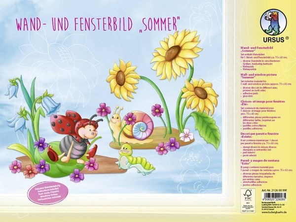 Produktbild: URSUS Wand- und Fensterbild "Sommer"