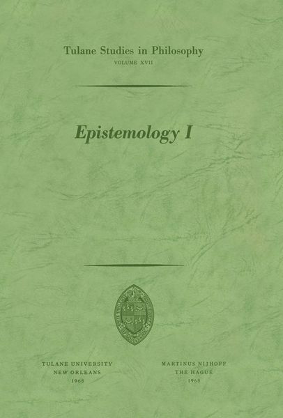 Produktbild: Epistemology I