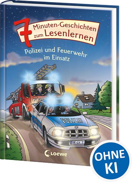 Produktbild: 7-Minuten-Geschichten zum Lesenlernen - Polizei und Feuerwehr im Einsatz