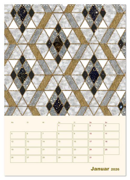 Produktbild: Art Deco Planer (hochwertiger Premium Wandkalender 2026 DIN A2 hoch), Kunstdruck in Hochglanz