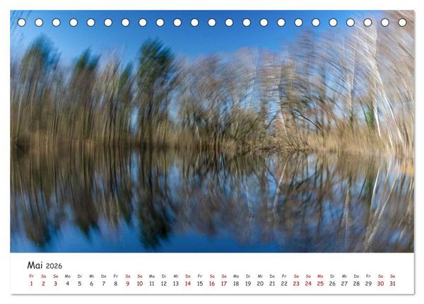 Produktbild: Abstrakte Naturerlebnisse - ICM (Intentional Camera Movement) Fotografie (Tischkalender 2026 DIN A5 quer), CALVENDO Monatskalender