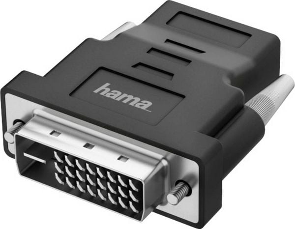 Produktbild: hama 00200338 Video-Adapter, DVI-Stecker - HDMI&trade;-Buchse, Ultra-HD 4K