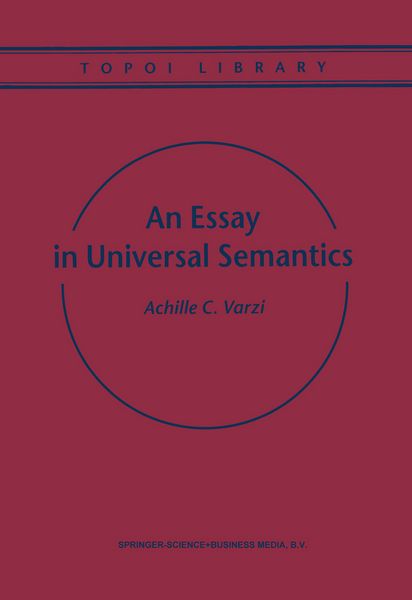 Produktbild: An Essay in Universal Semantics