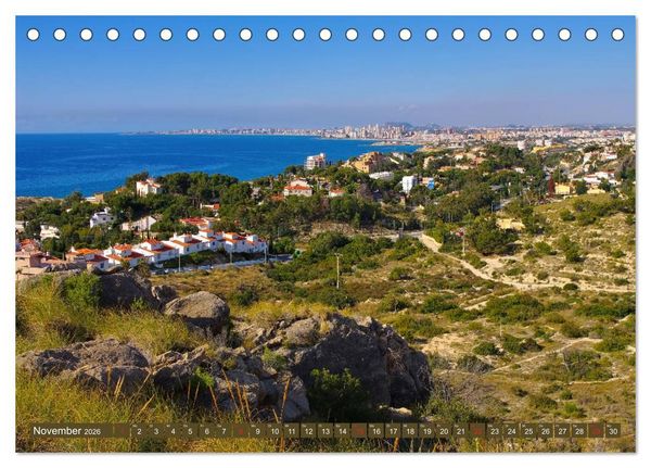 Produktbild: Costa Blanca - Die wei&szlig;e K&uuml;ste Spaniens (Tischkalender 2026 DIN A5 quer), CALVENDO Monatskalender