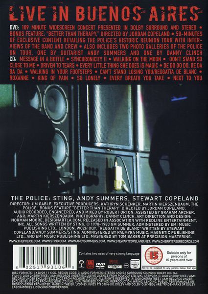Produktbild: The Police - Certifiable (+ CD)