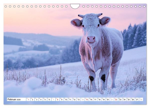 Produktbild: K&Uuml;HE AUF DER ALM &ndash; Der Kalender aus Bayern (Wandkalender 2026 DIN A4 quer), CALVENDO Monatskalender
