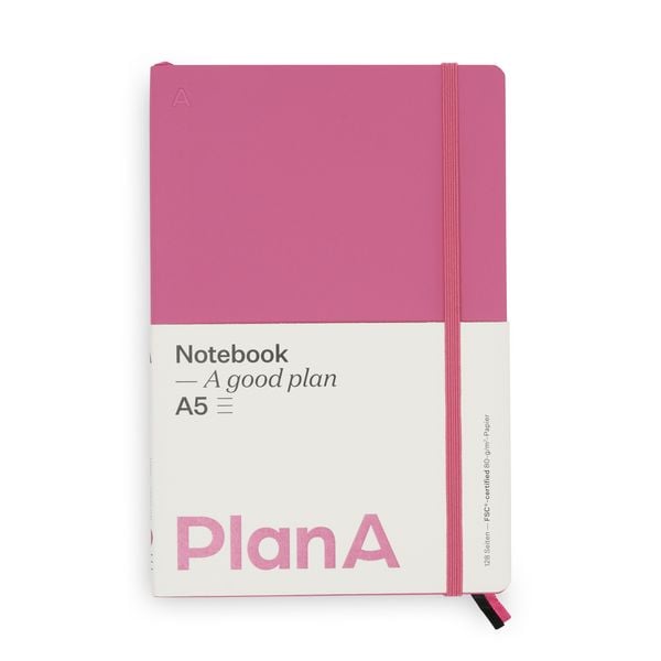 Notizbuch A5 Softcover Candy Pink Liniert, 128 Seiten