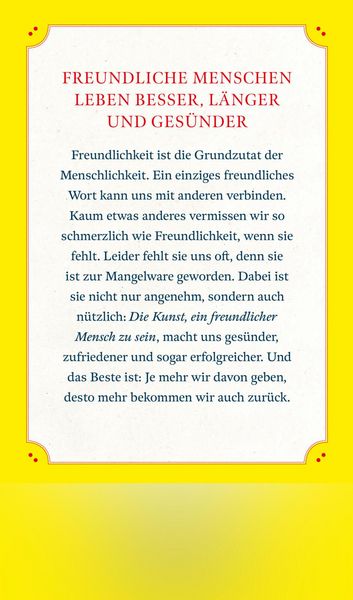 Produktbild: &Uuml;ber die Kunst, ein freundlicher Mensch zu sein