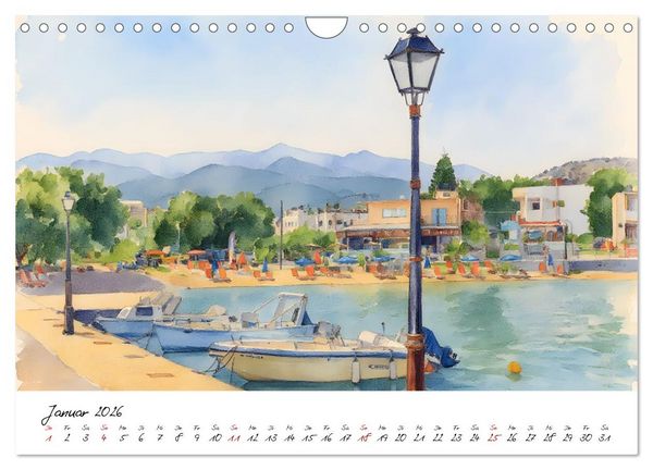 Produktbild: Kretas einladende Urlaubsorte (Wandkalender 2026 DIN A4 quer), CALVENDO Monatskalender