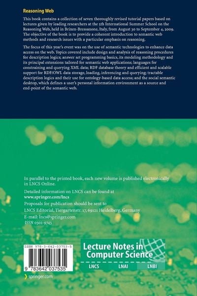 Produktbild: Reasoning Web. Semantic Technologies for Information Systems