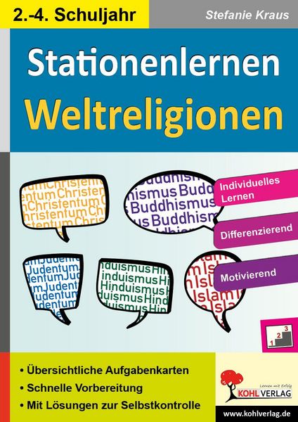 Produktbild: Stationenlernen Weltreligionen / Klasse 2-4