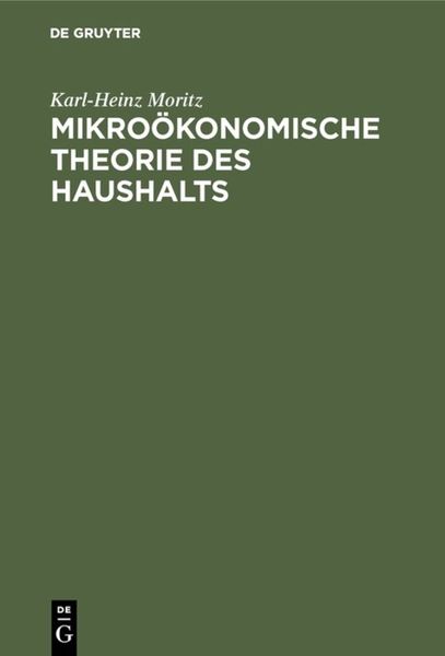 Produktbild: Mikro&ouml;konomische Theorie des Haushalts