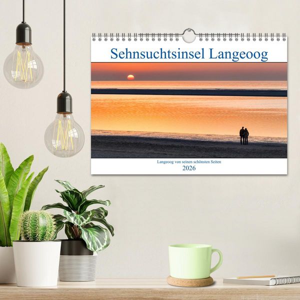 Produktbild: Sehnsuchtinsel Langeoog (Wandkalender 2026 DIN A4 quer), CALVENDO Monatskalender