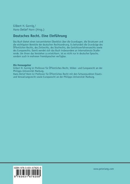 Produktbild: Deutsches Recht. Eine Einf&uuml;hrung