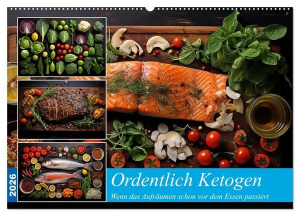 Produktbild: Ordentlich Ketogen (Wandkalender 2026 DIN A2 quer), CALVENDO Monatskalender